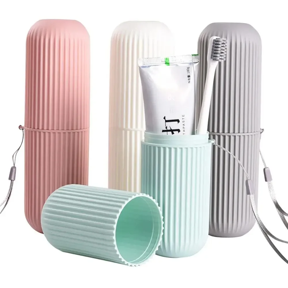 Home Edit Bathroom Storage - Travel Portable Toothbrush Cup Bathroom Toothpaste