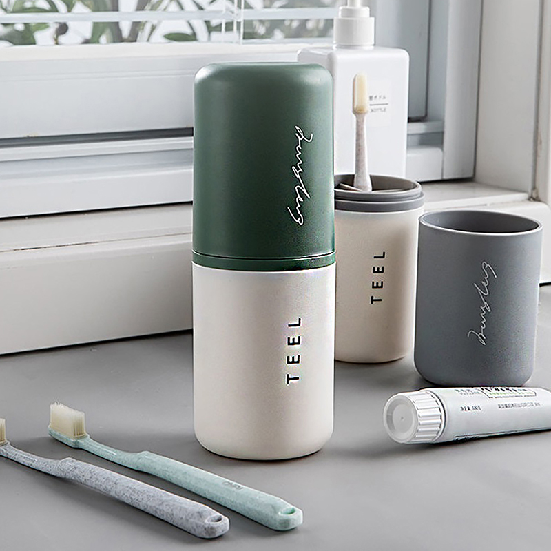 Home Edit Bathroom Storage - 1pc Portable Toothbrush Holder Box Bathroom